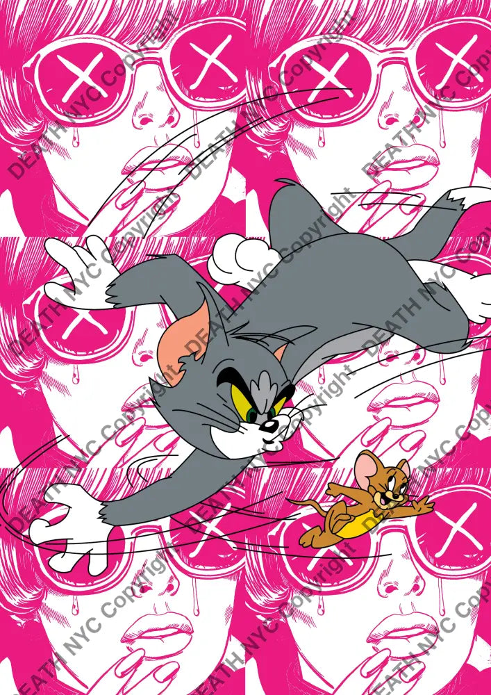 Open Edition ’Deathza139’ 14.8X21Cm (2024) Tom Jerry Art Print