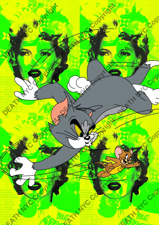 Open Edition ’Deathza141’ 14.8X21Cm (2024) Tom Jerry Art Print