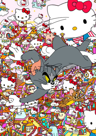 Open Edition ’Deathza143’ 14.8X21Cm (2024) Tom Jerry Art Print