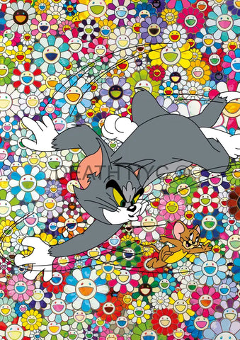 Open Edition ’Deathza145’ 14.8X21Cm (2024) Tom Jerry Art Print