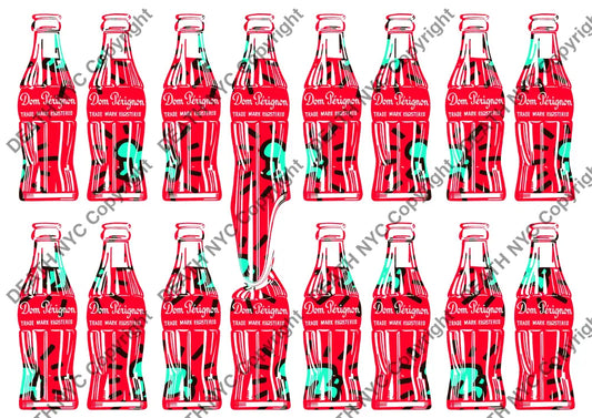 Open Edition ’Deathza337’ Coke 29.7X21Cm (2024) Art Print
