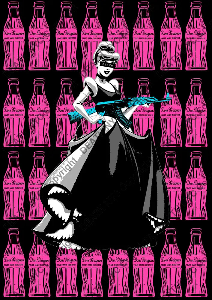 Open Edition ’Deathza340’ Cinderella 29.7X21Cm (2024) Art Print