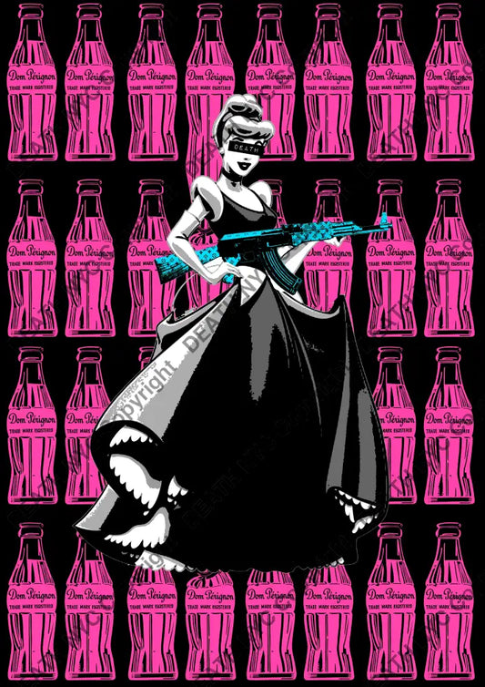 Open Edition ’Deathza340’ Cinderella 29.7X21Cm (2024) Art Print