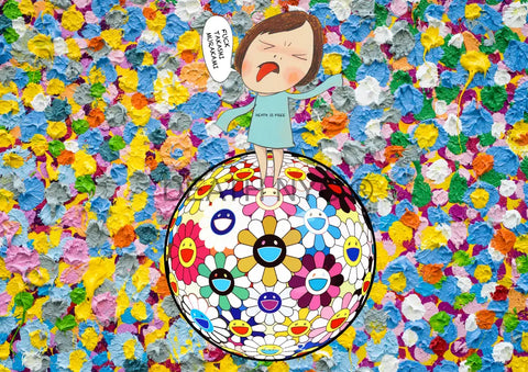 Open Edition F Cute Ball Flower 14.8X21Cm (2021) Art Print
