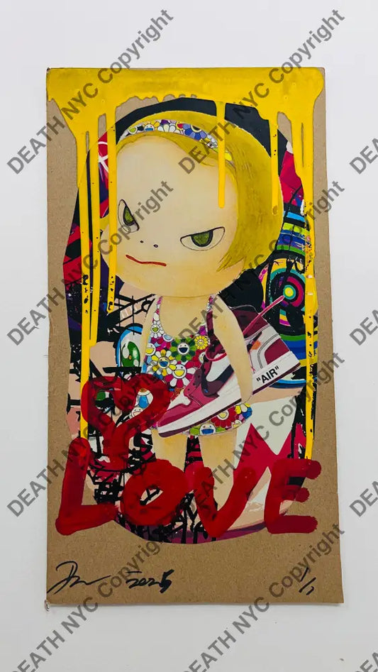 Original Cardboard ’Cute A Aj’ 12’’ X 6’’ (2025) Edition Of One Artwork