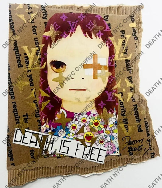 Original Cardboard ’Cute Bandage’ 9’’ (2025) Edition Of One Artwork