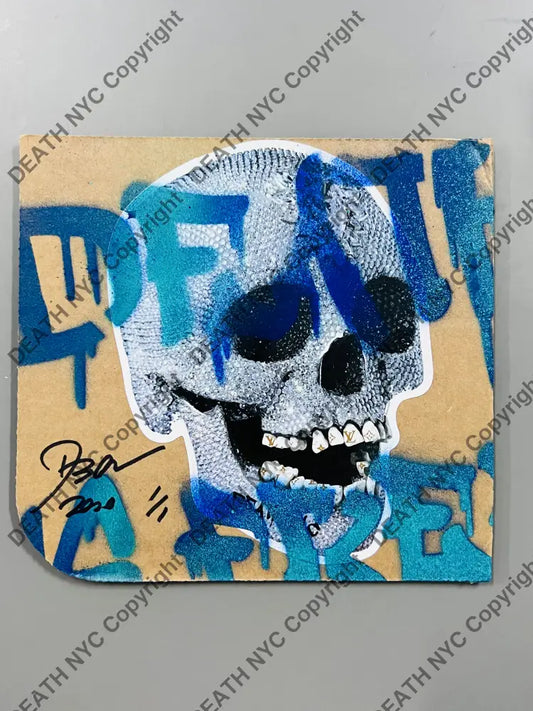 Original Cardboard ’skull DIF’ 7’’ (2020) Edition of One Cardboard Original Artwork