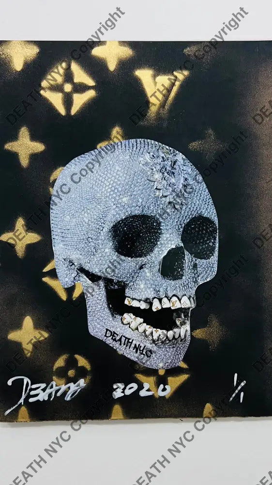 Original Cardboard ’Skull L Blk’ 9.5’’ (2020) Edition Of One Artwork