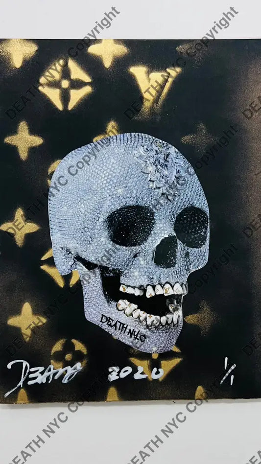 Original Cardboard ’Skull L Blk’ 9.5’’ (2020) Edition Of One Artwork