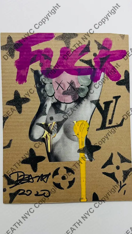 Original Cardboard ’X Girl’ 7’’ (2020) Edition Of One Artwork