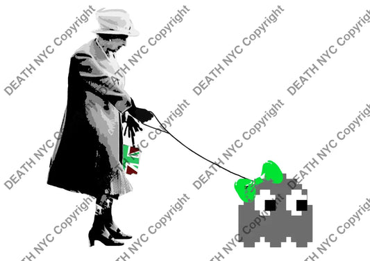 ’Queen Dog Invade Grn’ 45X32Cm (Hc Edition) (2018) Art Print