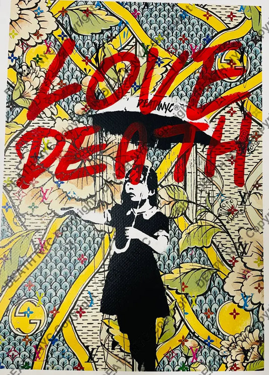 ’Rain g cc’ (Edition of One) Mixed Media 2025 Art Print