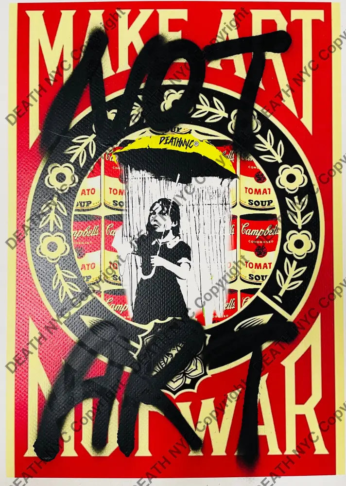 ’Rain Ob ey’ (Edition of One) Mixed Media 2025 Art Print