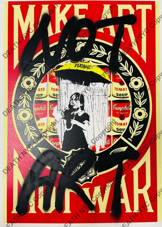 ’Rain Ob ey’ (Edition of One) Mixed Media 2025 Art Print