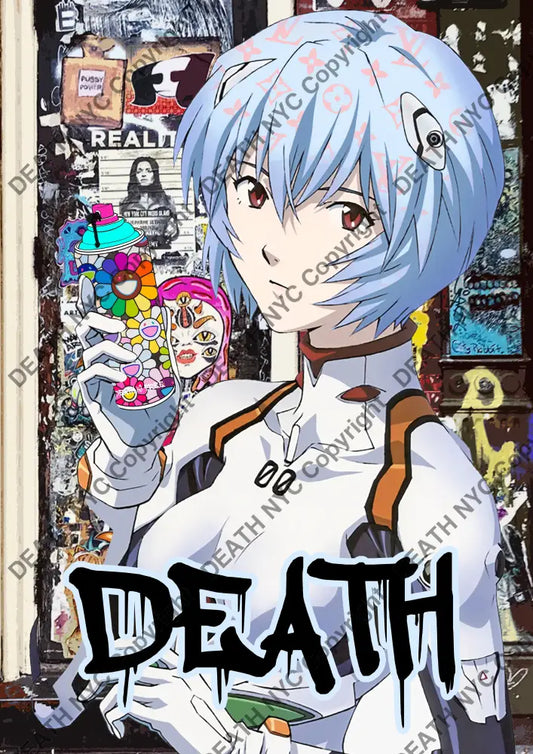 Open Edition Rei Nyc Death Graffiti 14.8X21Cm (2021) Art Print