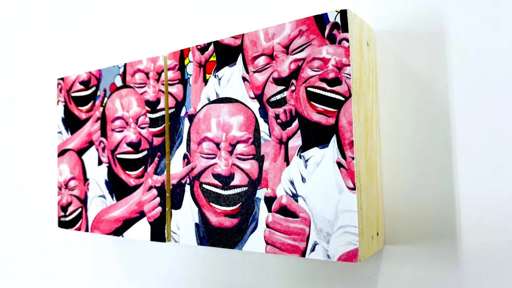 Set Of 2 Wonderful ! Wooden Panel (2020) Edition 1 Art Print