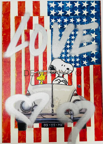 ’Snoop Usa’ Original On Paper Handwritten (Edition Of One) 2024 Art Print