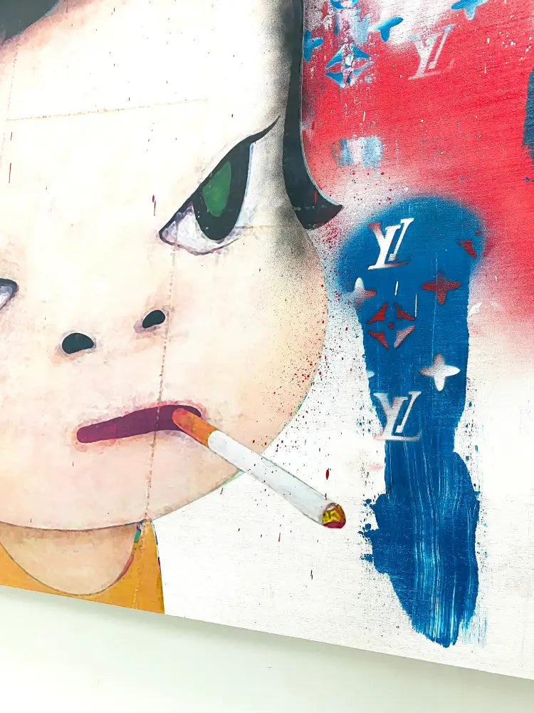 Smoke Til The End Original Wooden Canvas (90X75Cm) (2020) Email Us To Purchase. Art Print
