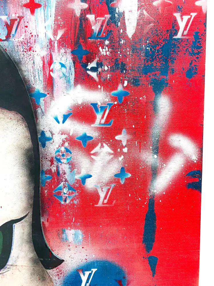 Smoke Til The End Original Wooden Canvas (90X75Cm) (2020) Email Us To Purchase. Art Print