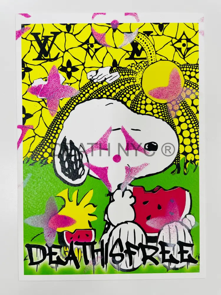 Snoop Watermelon 030204 (Edition Of One) Stencil 2023 Art Print