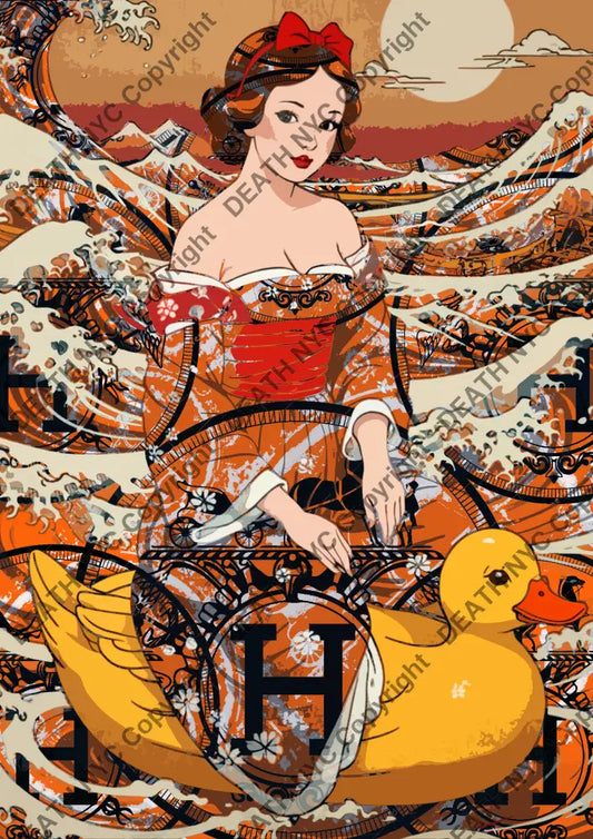 ’Snow Duck 2’ (Deathmj363) 60X42Cm (Edition Of 10) (2024) Art Print