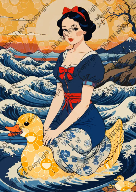 ’Snow Duck 3’ (Deathmj368) 60X42Cm (Edition Of 10) (2024) Art Print