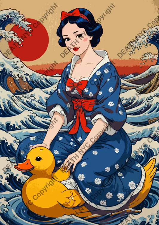 ’Snow Duck 4’ (Deathmj369) 60X42Cm (Edition Of 10) (2024) Art Print