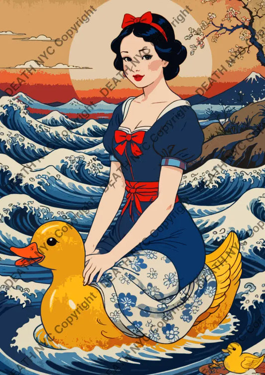 ’Snow Duck 5’ (Deathmj366) 60X42Cm (Edition Of 10) (2024) Art Print