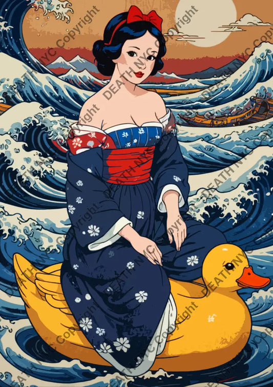 ’Snow Duck’ (Deathmj362) 60X42Cm (Edition Of 10) (2024) Art Print