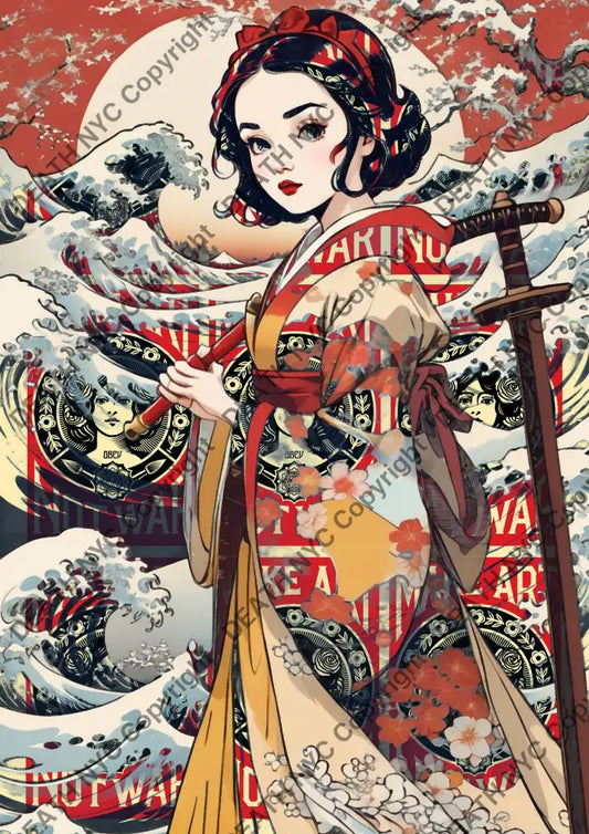 ’Snow Japan Org’ (Deathmi933) 60X42Cm (Edition Of 10) (2024) Art Print