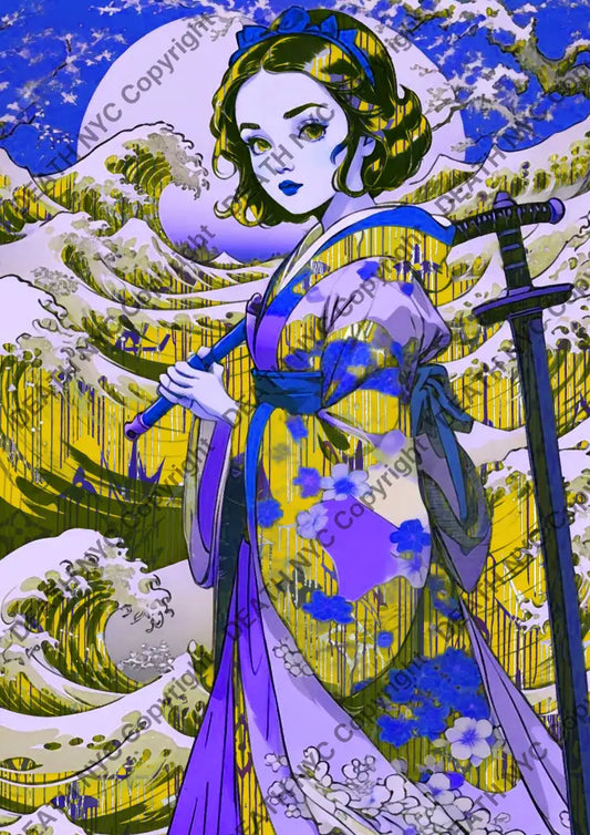 ’Snow Japan Ppl’ (Deathmi934) 60X42Cm (Edition Of 10) (2024) Art Print