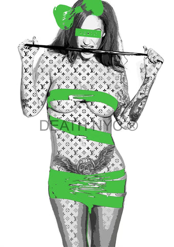 ’Sticker Girl Green’ 45X32Cm (Hc Edition) (2018) Art Print