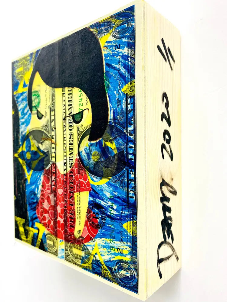 Summer Night Mixed Media On $1 Usd Wooden Panel (2020) Art Print
