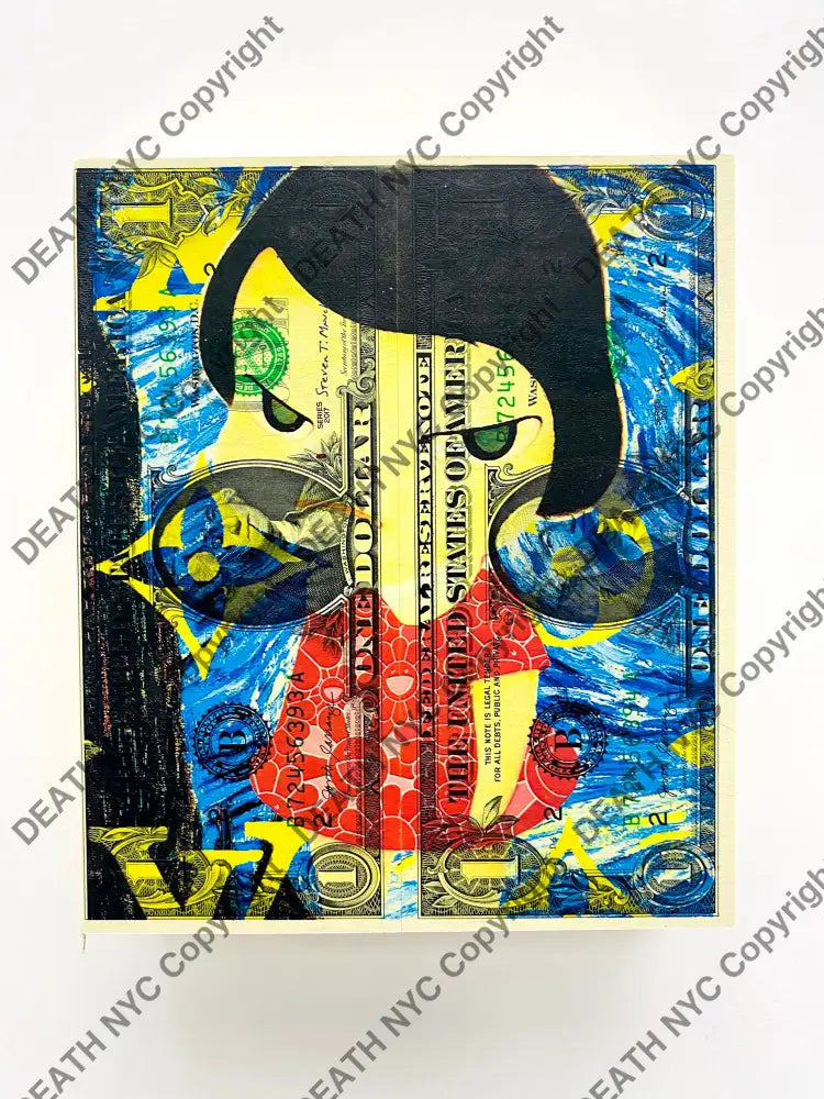 Summer Night Mixed Media On $1 Usd Wooden Panel (2020) Art Print