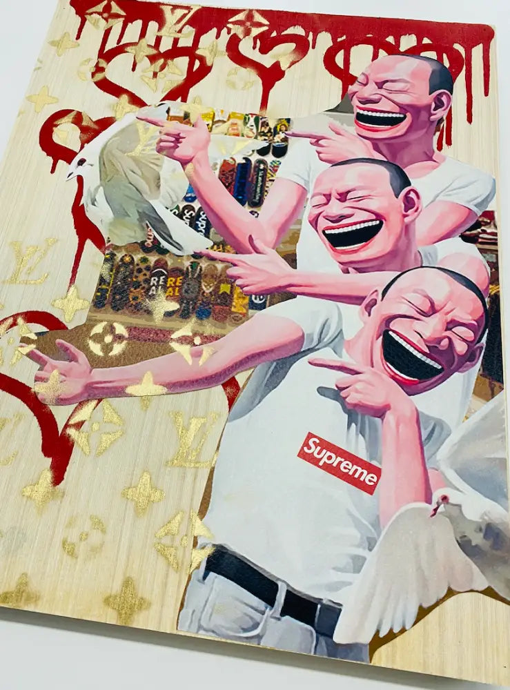 Sup Min Original Wooden Canvas (2020) Art Print