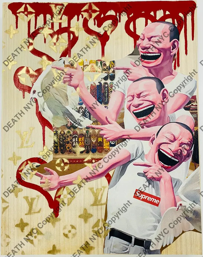 Sup Min Original Wooden Canvas (2020) Art Print
