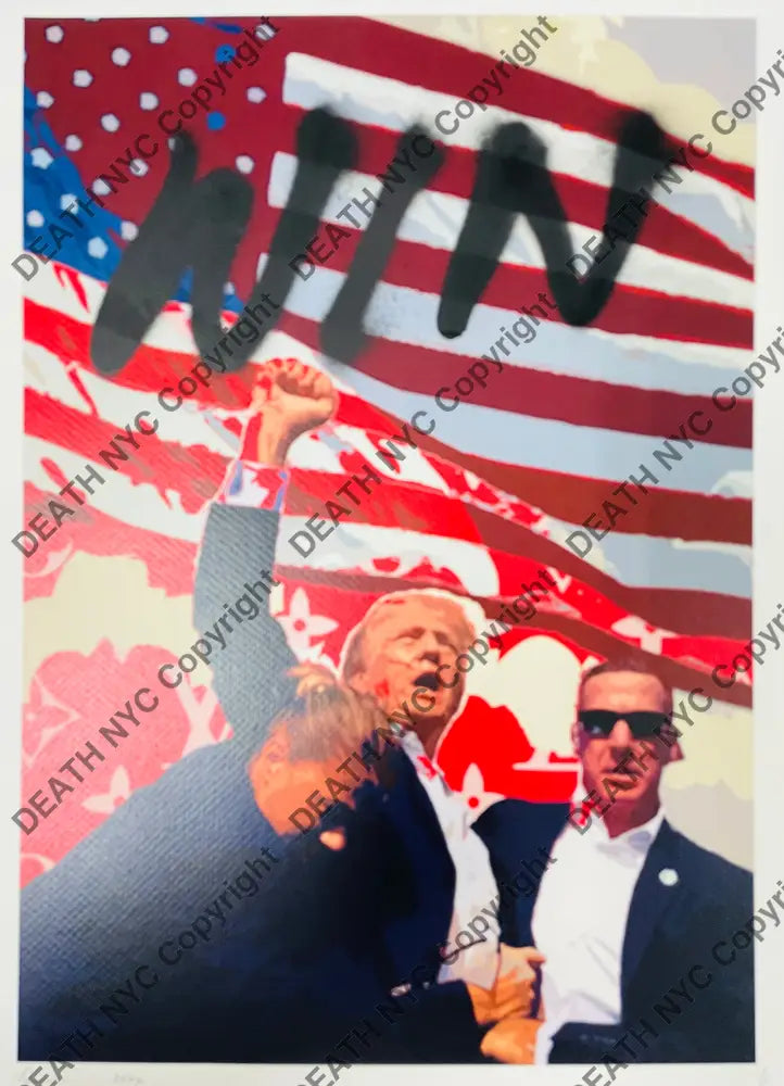 ’Tr P Usa’ Handwritten Art Print 45X32Cm (Edition Of One) 2024