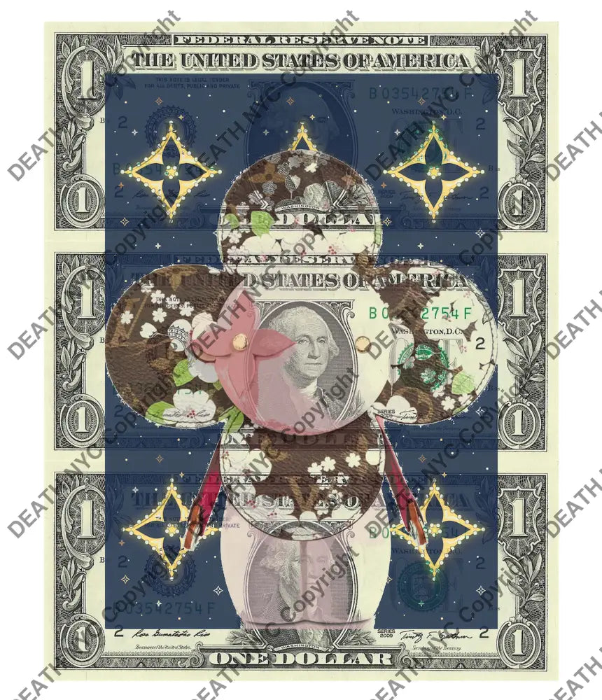 $Triple Usd ’071224$1’’ (2024) Edition Of 50 Viv Art Print