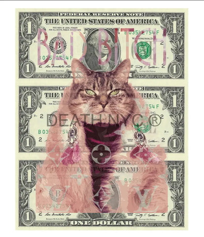 $Triple Usd ’071224$4’’ (2024) Edition Of 50 Cat Art Print