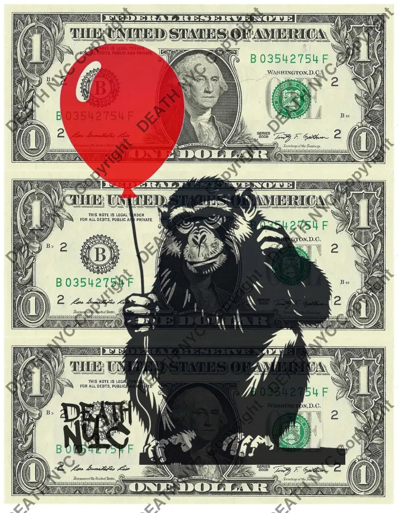 $Triple Usd ’091224$7’’ (2024) Edition Of 50 Bank Art Print