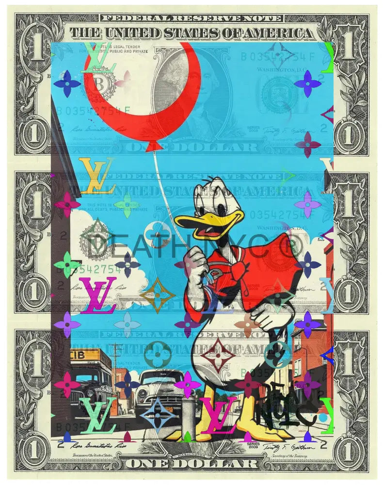 $Triple Usd ’091224$9’’ (2024) Edition Of 50 Duck Art Print