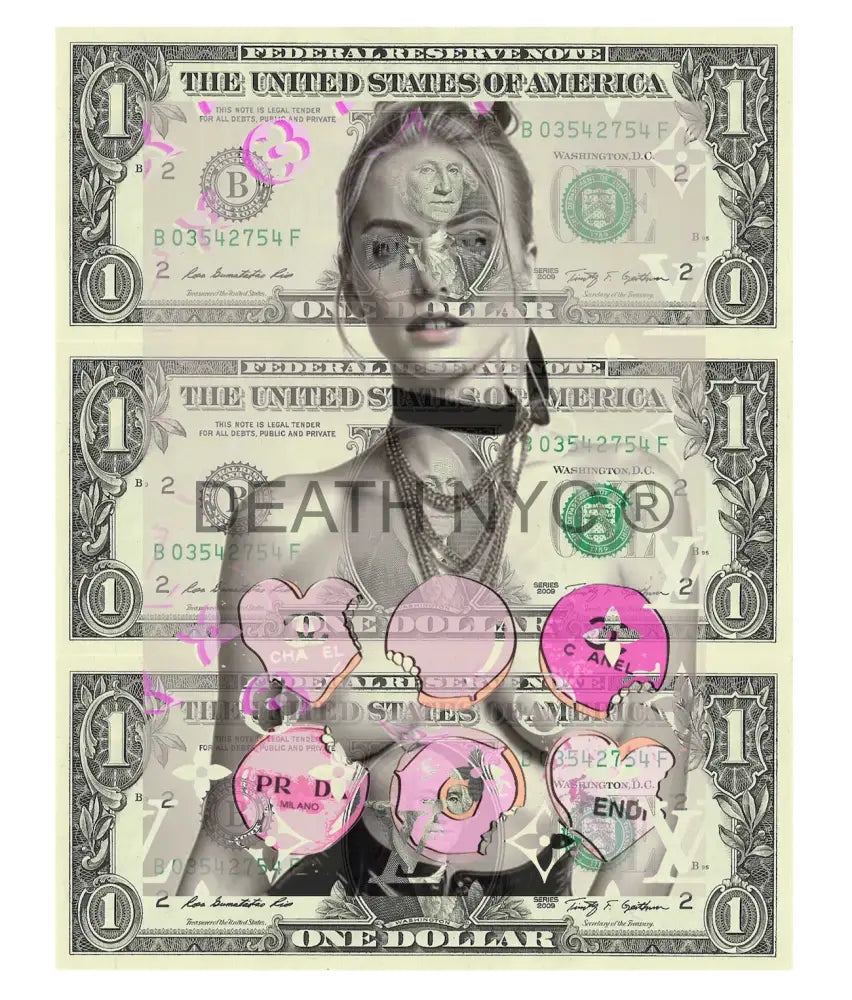 $Triple Usd ’231124$10’’ (2024) Edition Of 50 N D Art Print