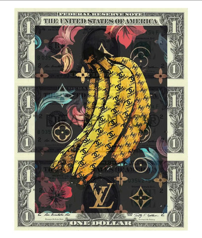 $Triple Usd ’231124$3’’ (2024) Edition Of 50 Banana Art Print