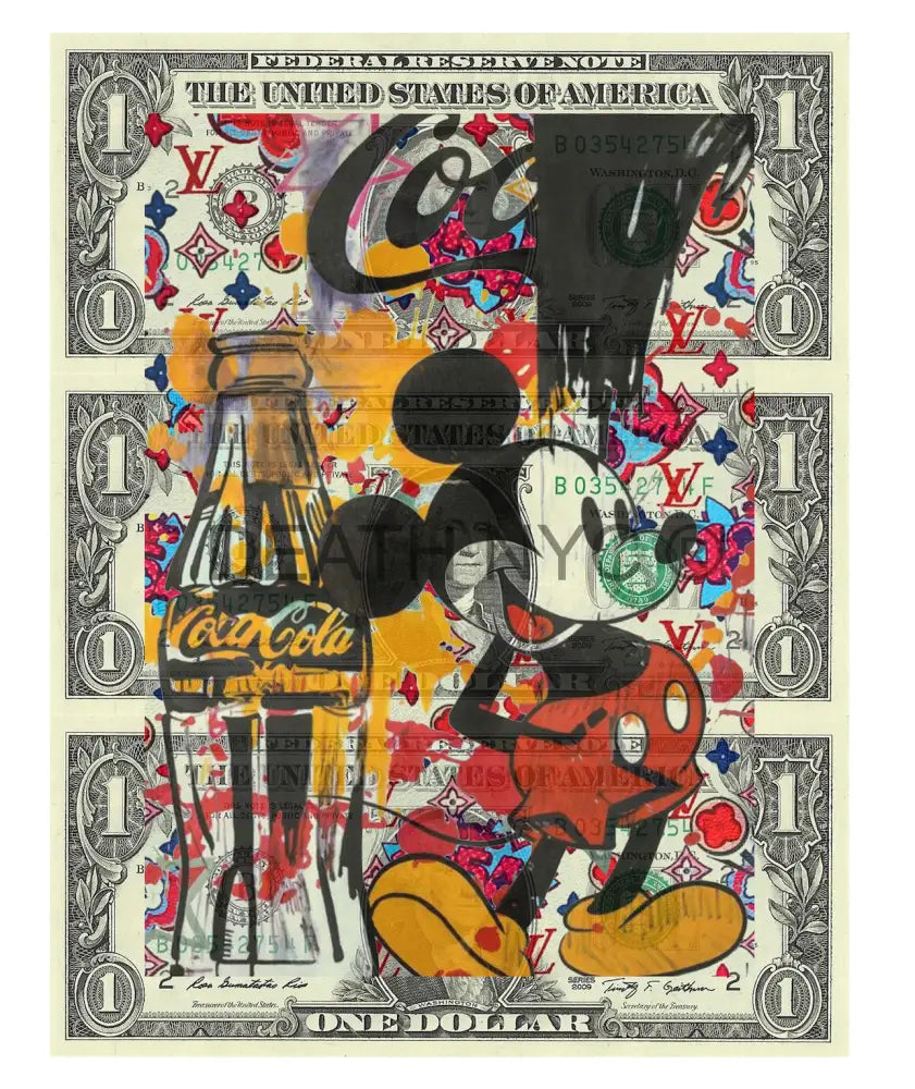 $Triple Usd ’231124$6’’ (2024) Edition Of 50 Mouse Art Print