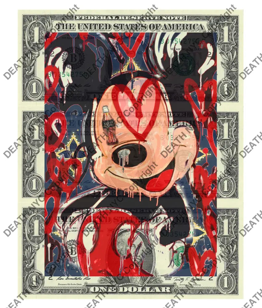 $Triple Usd ’231124$8’’ (2024) Edition Of 50 Mouse Art Print