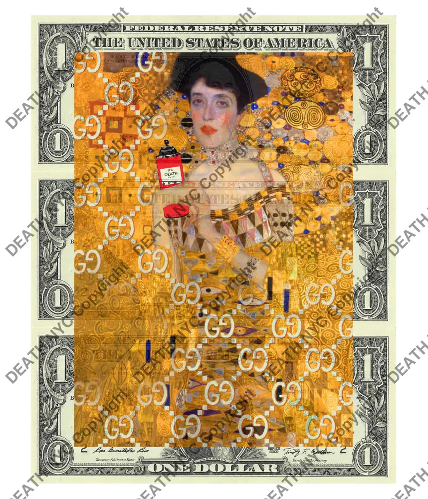 $Triple Usd ’240125$8’’ (2025) Edition Of 50 Klmt Art Print