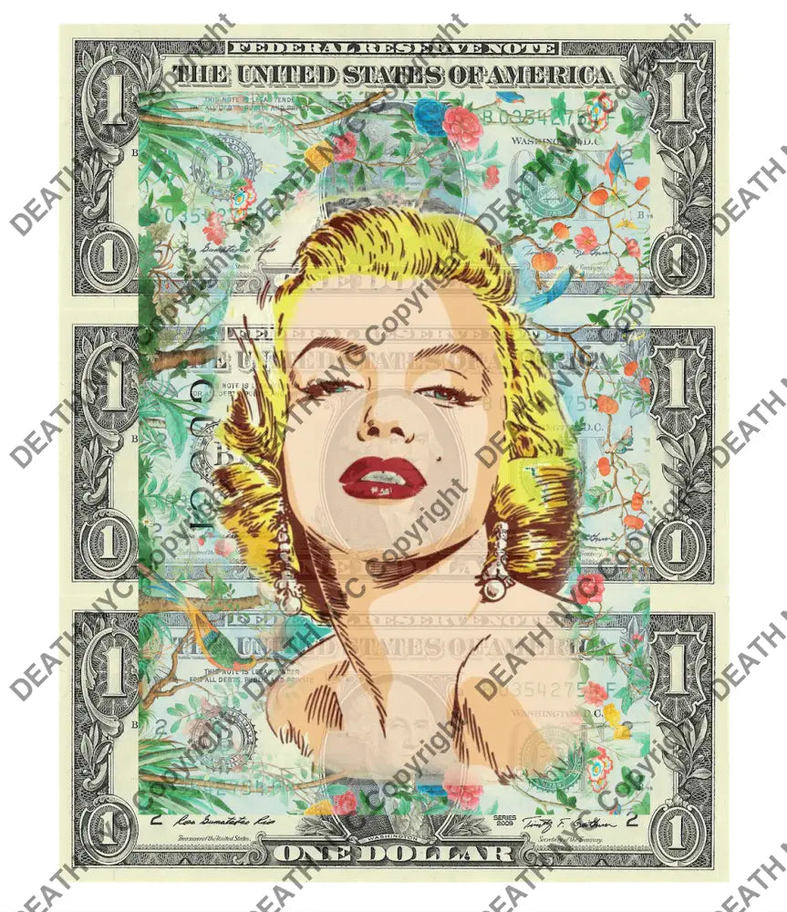 $Triple Usd ’301124$10’’ (2024) Edition Of 50 Monr Art Print
