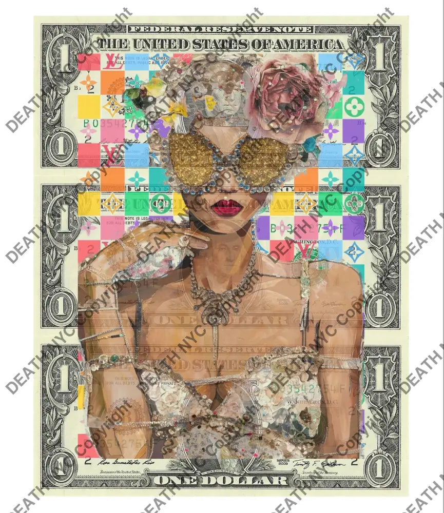 $Triple Usd ’301124$4’’ (2024) Edition Of 50 Ch Art Print