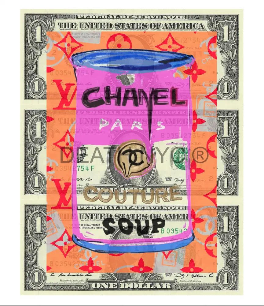 $Triple Usd ’301124$8’’ (2024) Edition Of 50 Can Art Print