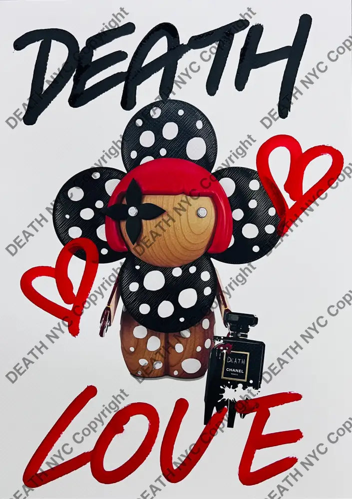 ’Viv Love 251202’’ Handwritten Art Print 45X32Cm (Edition Of One) 2024